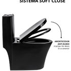 Vaso Sanitário Monobloco Caixa Acoplada Privada Lisboa Preto