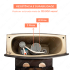 Vaso Sanitário Monobloco Caixa Acoplada Privada Londres Preto