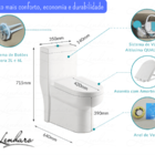 Vaso Sanitário Monobloco Com Caixa Acoplada - Privada - Lms-f