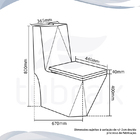 Vaso Sanitário Monobloco Completo - Caixa Acoplada Privada Ba