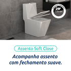Vaso Sanitário Monobloco Completo - Caixa Acoplada Privada Di