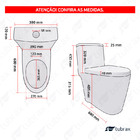 Vaso Sanitário Monobloco Completo - Caixa Acoplada Privada Ne