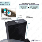 Vaso Sanitário Monobloco Completo Caixa Acoplada Privada Pret