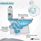 Vaso Sanitário Monobloco Completo Caixa Acoplada Privada Pret