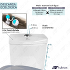 Vaso Sanitário Monobloco Completo - Caixa Acoplada Privada Un