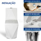 Vaso Sanitário Monobloco Completo Diamante - Caixa Acoplada
