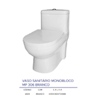 Vaso Sanitário Monobloco Mp 306 Manplex