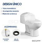 Vaso Sanitário Monobloco Opala Completo Caixa Acoplada