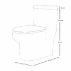 Vaso Sanitário Monobloco Para Banheiro Eva - Fabribam Preto F