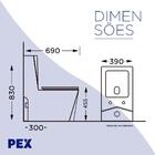 Vaso Sanitário Monobloco Pex Maximus Produzido Em Cerâmica