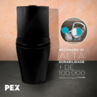 Vaso Sanitário Monobloco Preto Pex  Ícaro Produzido Em Cerâmi