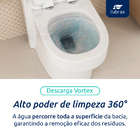 Vaso Sanitário Monobloco Produzido Em Cerâmica Com Acessórios