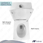 Vaso Sanitário Monobloco Produzido Em Cerâmica Com Acessórios