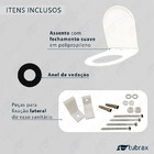 Vaso Sanitário Monobloco Produzido Em Cerâmica Com Acessórios