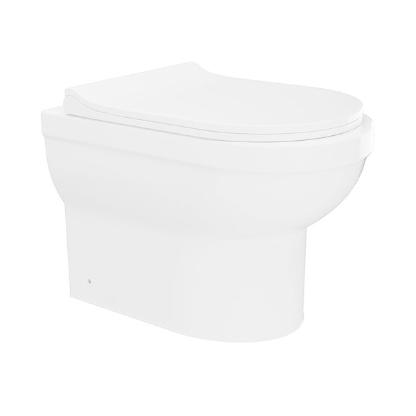 Vaso Sanitário Monobloco Produzido Em Cerâmica Com Acessórios