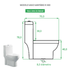 Vaso Sanitário Monobloco Reno R 300