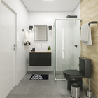 Vaso Sanitário para Caixa Acoplada Saída Vertical Etna Preto Icasa