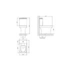 Vaso Sanitário para Caixa Acoplada Saída Vertical Piano Ébano Fosco Deca