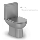 Vaso Sanitário para Caixa Acoplada Smart Cinza Celite