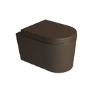 Vaso Sanitário Suspenso Saída Horizontal LK Marrom Fosco Deca