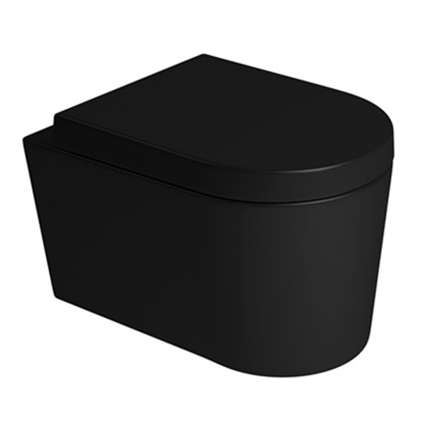 Vaso Sanitrio Suspenso Avulso Preto Fosco LK Deca