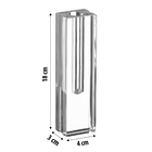 Vaso Solitário Acrílico Hara Retangular Transparente 3x18 Cm