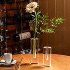 Vaso Solitário Acrílico Hara Retangular Transparente 3x18 Cm