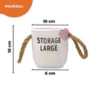Vaso Storage Large Branco Para Decoração