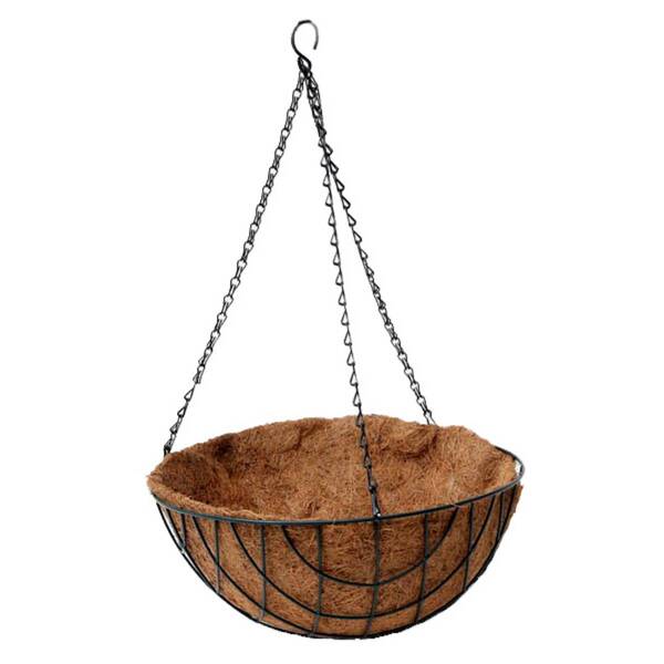 Vaso Suspenso Em Fibra De Coco (35x16) Top Garden