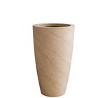 Vaso Sustentável Grande em Plástico 43x32cm com Prato Marmore Duas Marias