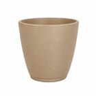 Vaso Sustentável Médio em Plástico 19x25cm com Prato Marmore Duas Marias