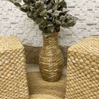 Vaso Taboa Palha Jarro Decorativo Natural Grande