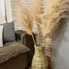 Vaso Taboa Palha Jarro Decorativo Natural Grande