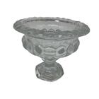 Vaso Taça De Vidro Com Pedestal, Vaso Transparente Clássico