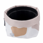 Vaso Tecido Granilite Branco e Rosa 8x10,5cm Design Up