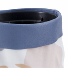 Vaso Tecido Granito Branco e Azul 8x10,5cm Design Up