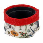 Vaso Tecido Naturalismo Color Vermelho 7x9cm Design Up