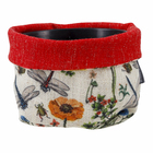Vaso Tecido Naturalismo Color Vermelho 7x9cm Design Up