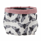 Vaso Tecido Naturalismo Vespa Branco e Preto 10x12cm Design Up