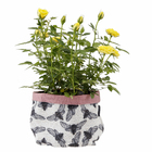 Vaso Tecido Naturalismo Vespa Branco e Preto 12,5x16cm Design Up