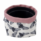 Vaso Tecido Naturalismo Vespa Branco e Preto 8x10,5cm Design Up