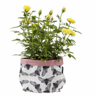 Vaso Tecido Naturalismo Vespa Branco e Preto 8x10,5cm Design Up