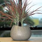 Vaso Texturizado Oval 12 (1,9l) Cor Granito Nutriplan