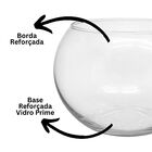 Vaso Tipo Aquário De Vidro Redondo Decoração E Terrários 4,5