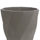 Vaso Torcido Decorativo Cinza 12x13 5 Cm F04 - D'rossi