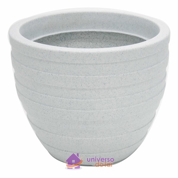 Vaso Tramontina Inca Em Polietileno Mármore 45 Cm Tramontina