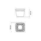 Vaso Tramontina Romano Em Polietileno Grafite 45 Cm