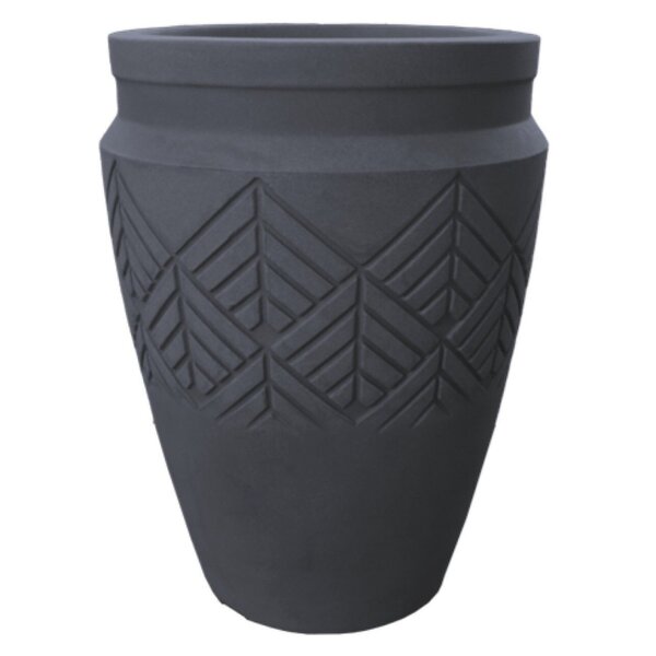 Vaso Tribo Cilíndrico 32 Japi Preto Ardosia