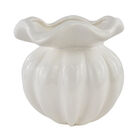 Vaso Trouxinha Decorativa Em Cerâmica - Branco Pequeno