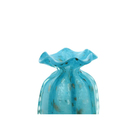 Vaso Trouxinha Murano Golden Vidro Azul